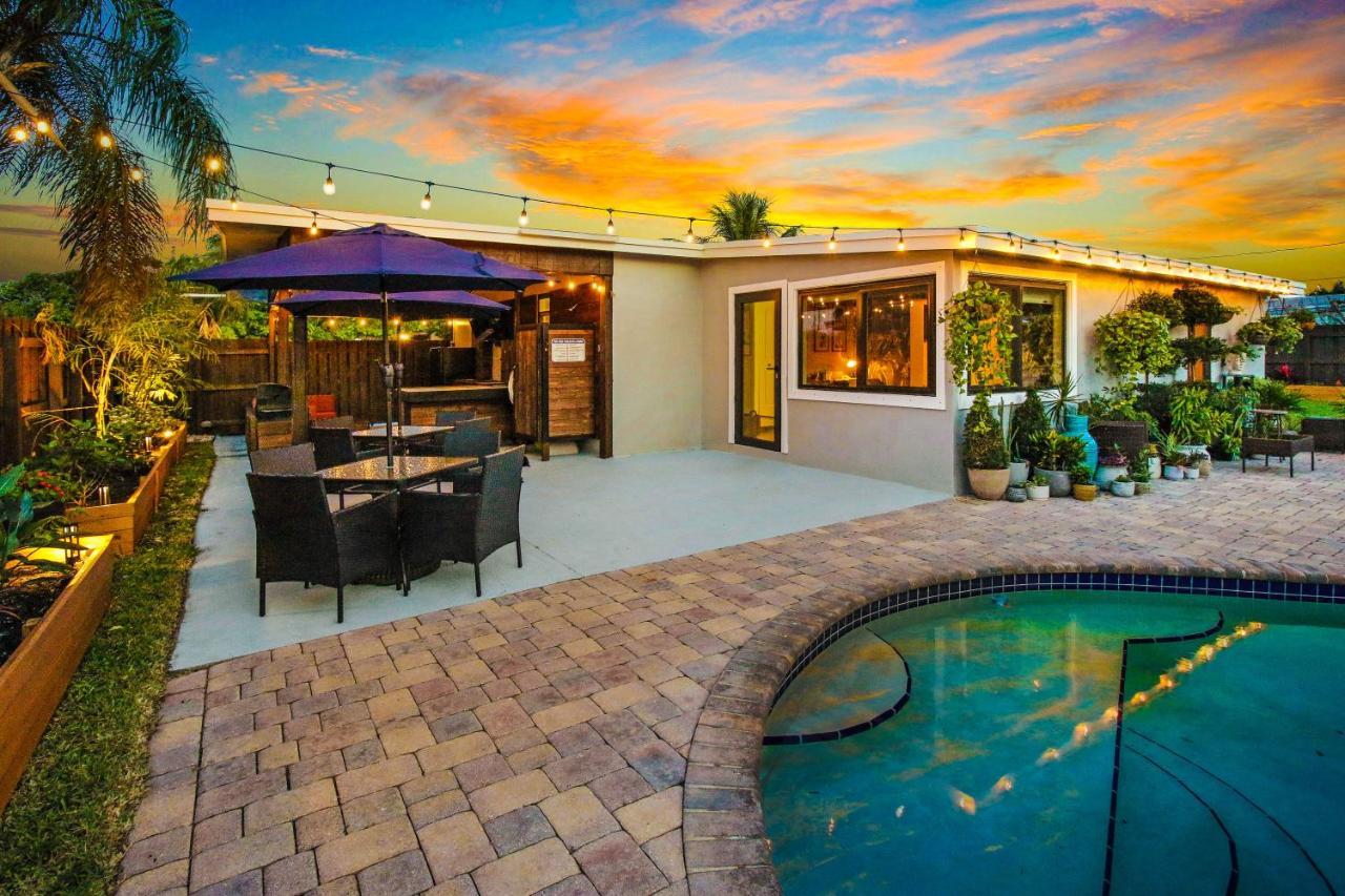Private Heated Pool Oasis Pet-Friendly Retreat Short Or Long Stays Sleeps 2-8 Ppl Pompano Beach Esterno foto